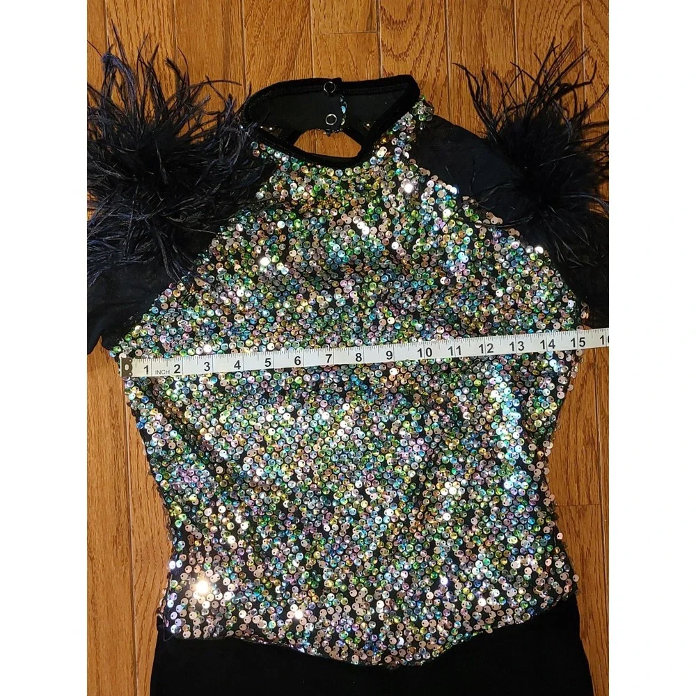 A wish come true Sequence costume leotard feather 222387 Did Ya  MA Medium adult